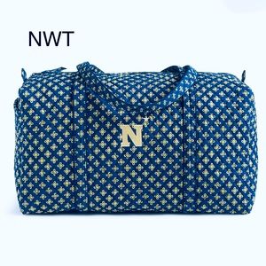 NCAA Large Duffel Travel Bag Navy Midshipmen